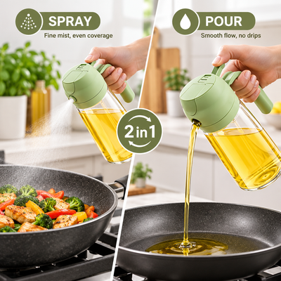 DuoPour 2-in-1 Cooking Oil Sprayer & Dispenser